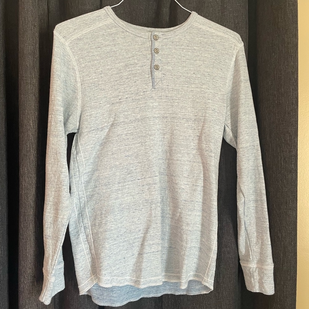 Soft Cotton half button down long sleeve